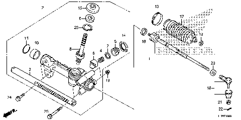 STEERING GEAR BOX@TIE ROD