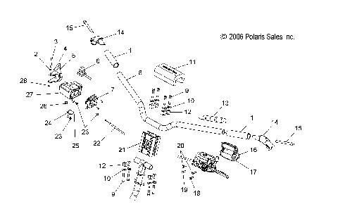 HANDLEBAR MOUNTING and CONTROLS - S07PC7JS/JE (49SNOWHANDLEBAR07DRGN)