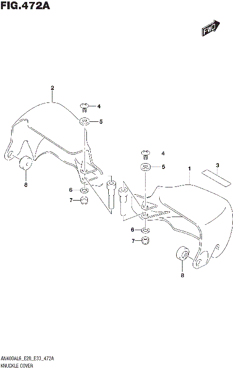 KNUCKLE COVER (AN400ZAL6 E28)