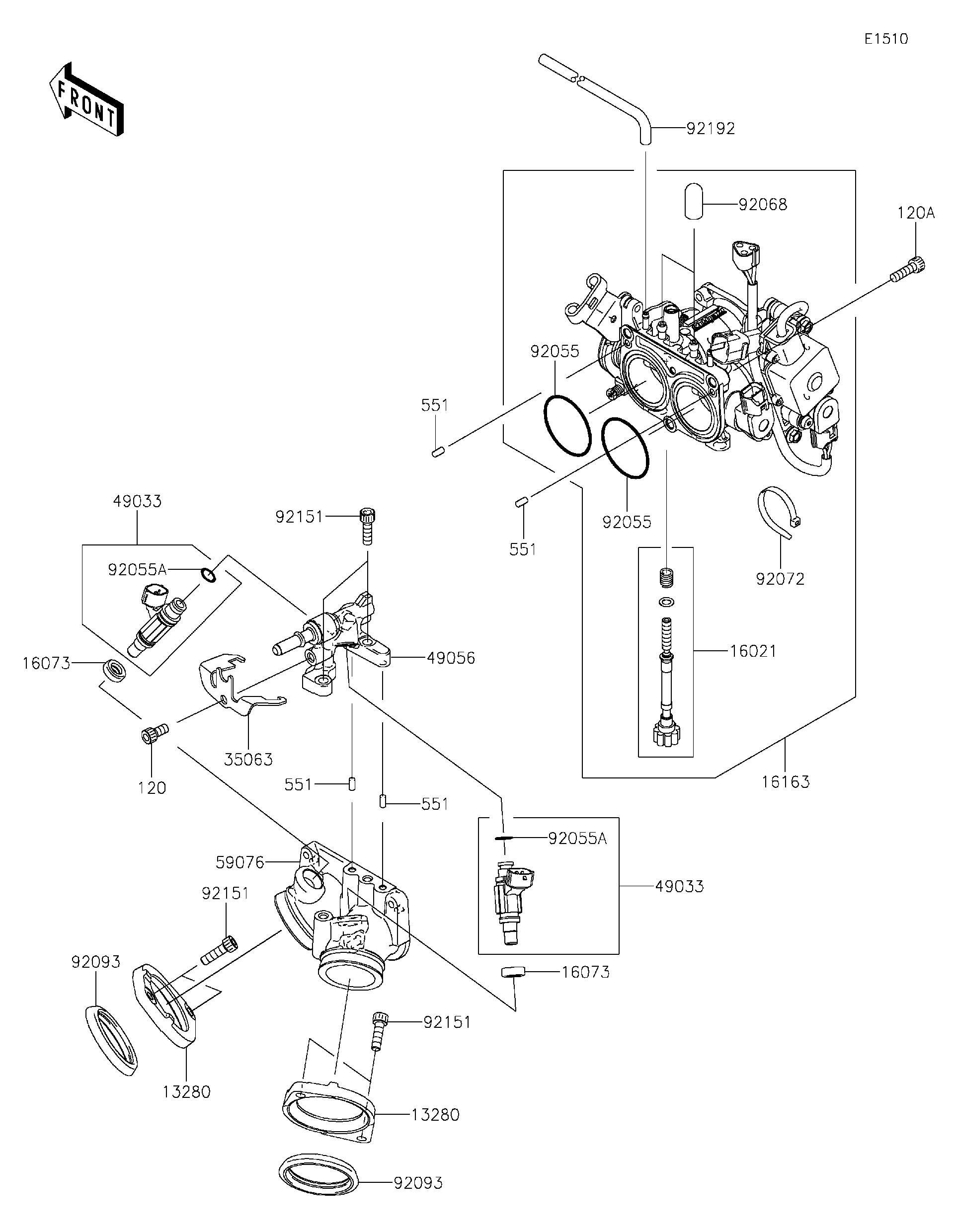 専用1426 Kawasaki 2006-2019 ZX14,14R Air Shifter Cylinder Top Mount