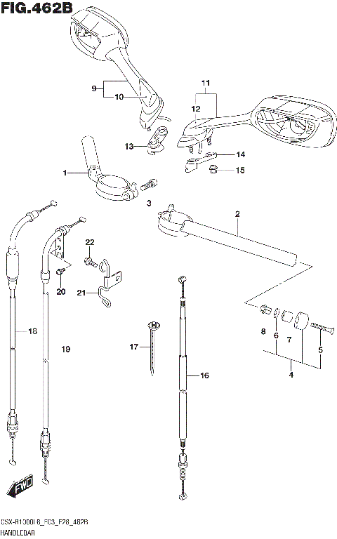 HANDLEBAR (GSX-R1000L6 E28)