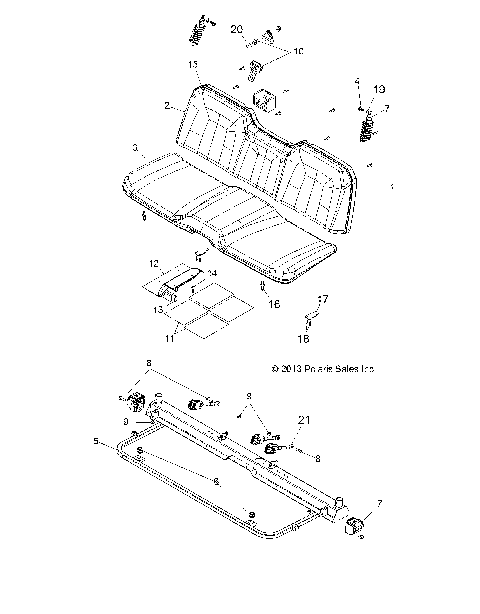 BODY, SEAT and BASE - R14TH90DG (49RGRSEAT14900D)