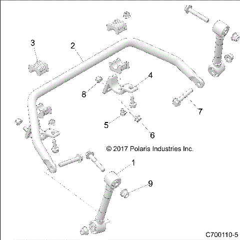 SUSPENSION, FRONT STABILIZER BAR- Z19VGE99AK/AW/BK/BW (C700110-5)