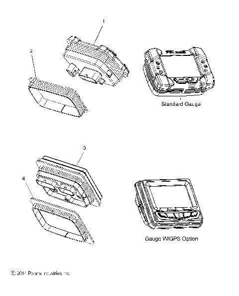 ELECTRICAL, MULTI FUNCTION GAUGE - S15DP8 ALL OPTIONS (49SNOWGAUGE15PROS)
