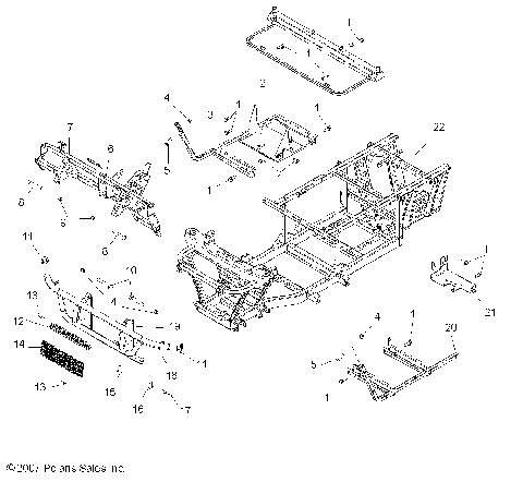 CHASSIS, FRAME and FRONT BUMPER - R08RH50AF/AR/AT (49RGRCHASSIS08500EFI)