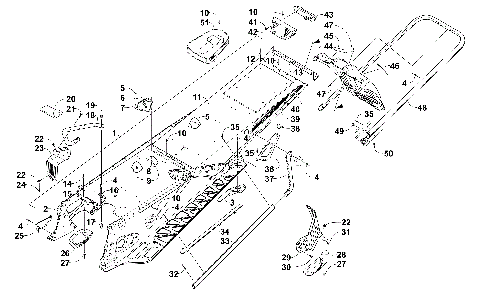 TUNNEL, REAR BUMPER, AND SNOWFLAP ASSEMBLY [101880]