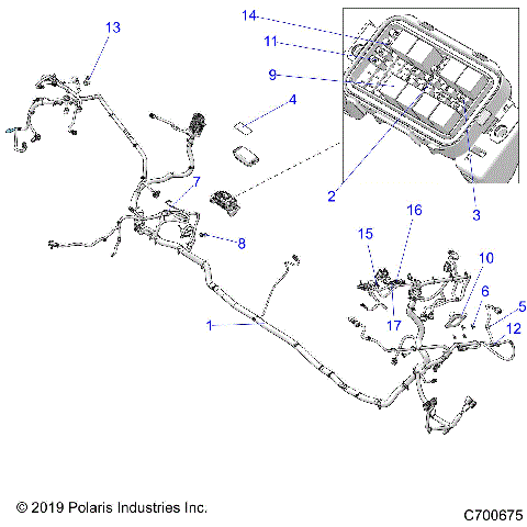 ELECTRICAL, WIRE HARNESS - R20RSF99AV/BV (C700675)