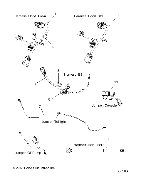ELECTRICAL, JUMPERS/WIRE HARNESS - S19ELS8R ALL OPTIONS (600963)