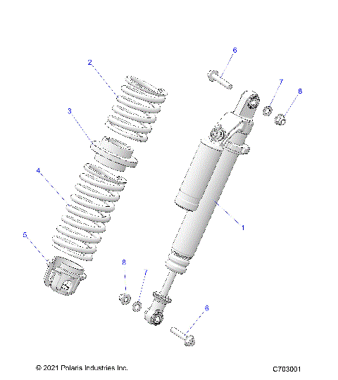 SUSPENSION, FRONT SHOCK MOUNTING - G24GZW99A/99B (C703001)