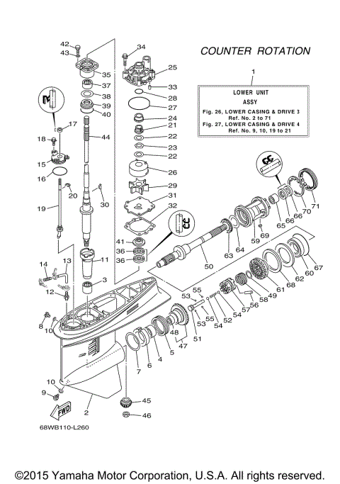 LOWER CASING DRIVE 3