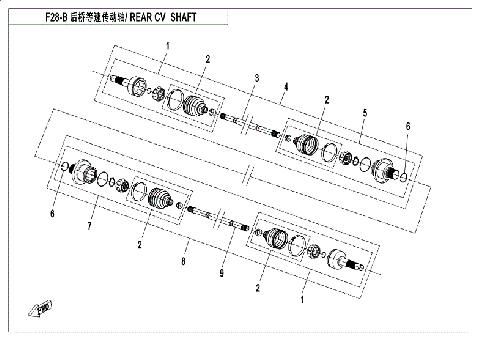 REAR CV SHAFT (ODM)