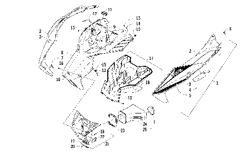 HOOD AND AIR INTAKE ASSEMBLY [98086]
