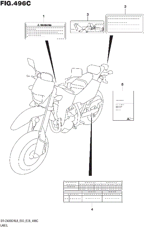 LABEL (DR-Z400SML8 E33)