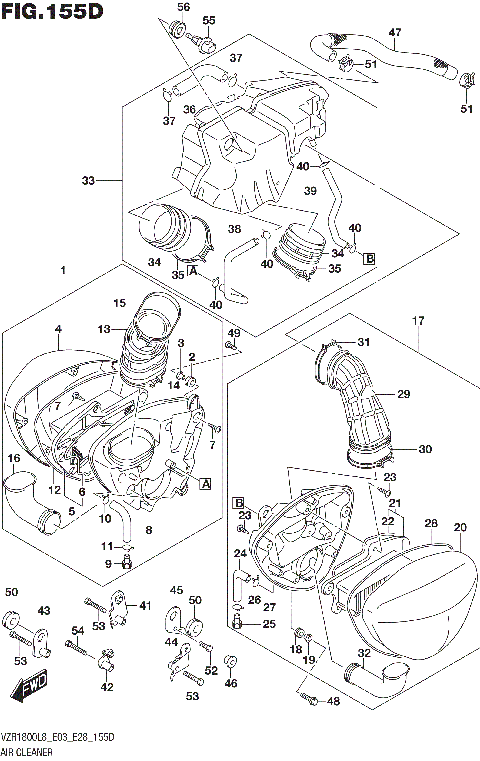 AIR CLEANER (VZR1800BZL8 E33)