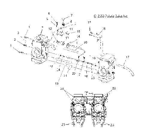 ENGINE, CARBURETOR - S12MX6JSA/JEA (49SNOWCARBURETOR08600IQ)
