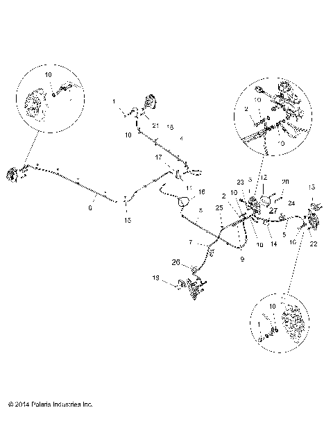 BRAKES, BRAKE LINES AND MASTER CYLINDER - Z15VFE99AT/AV/AP (49RGRBRAKELINES1510004)