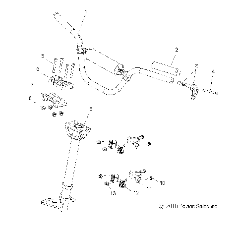STEERING, UPPER and HANDLEBAR - S11CN8GSA/GSB/GEA (49SNOWHANDLEBAR11800SB)