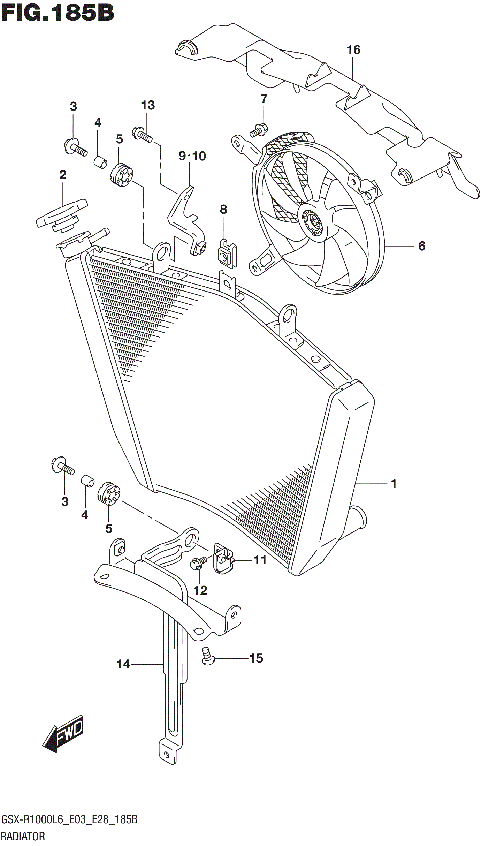 RADIATOR (GSX-R1000L6 E28)