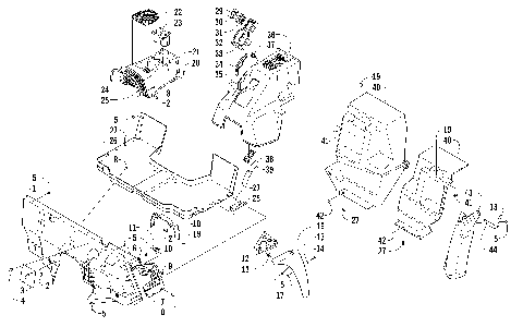CONSOLE AND FLOOR PANEL ASSEMBLY [97414]