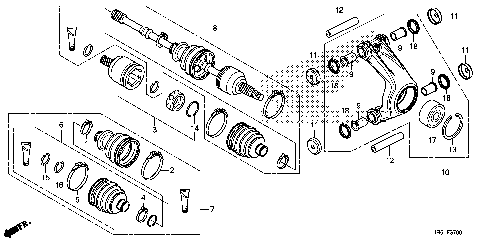 REAR KNUCKLE@REAR DRIVE