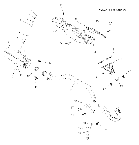 ENGINE, EXHAUST - A09CL76AA (49ATVEXHAUST096X6)