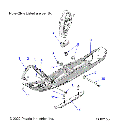 STEERING, SKI ASM. - S23TDP9FS (C602155)