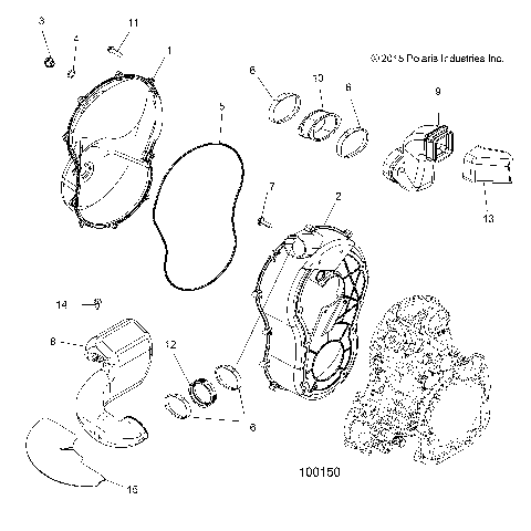 BODY, CLUTCH COVER - A16SYE95NK [100150]