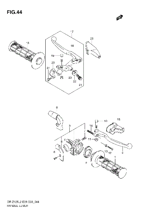 HANDLE LEVER (DR-Z125L E33)