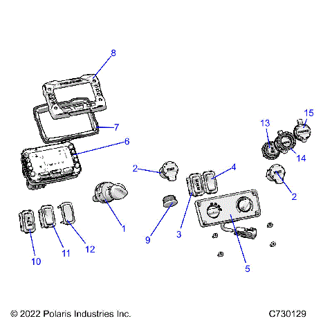 ELECTRICAL, DASH INSTRUMENTS - R22MAA57F1/SF1/F9/C1/E1/C9/E9/CK/EK (C730129)