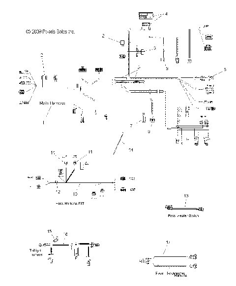 ELECTRICAL, WIRE HARNESS - S10PT7FSL/FSM/FEL (49SNOWWIREHARNESS10FSTTRG)