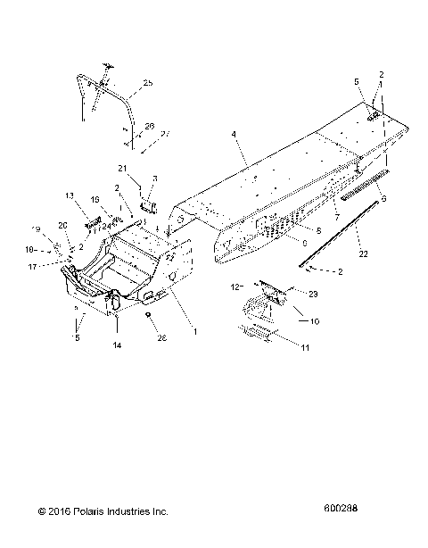 CHASSIS, TUNNEL - S19SJA5BSL/BEL (600288)
