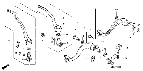 PEDAL@KICK STARTER ARM