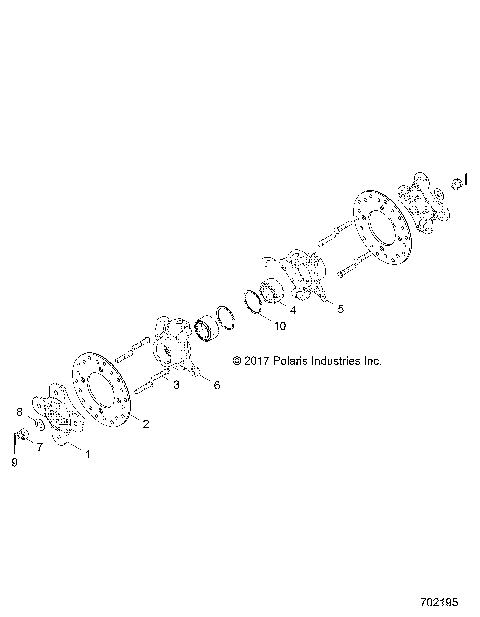 SUSPENSION, FRONT CARRIER AND HUB - Z18VDE92LS (702195)