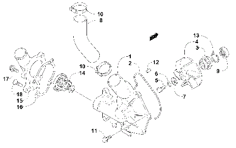 WATER PUMP/WATER MANIFOLD [89827]