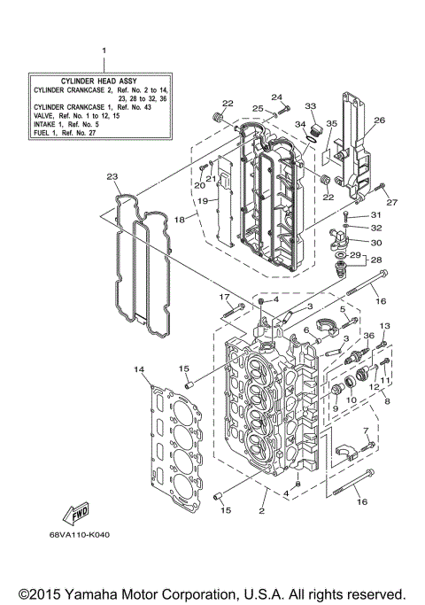 CYLINDER CRANKCASE 2 (PRD 0510 LATER)