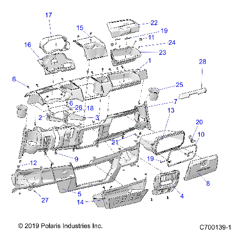BODY, DASH - R20RSU99AA/AX/A9/AP/BA/BX/B9/BP (C700139-1)