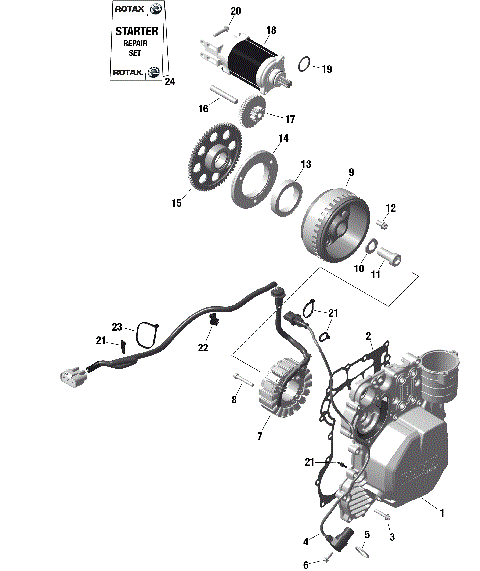 01- ROTAX - Magneto and Electric Starter