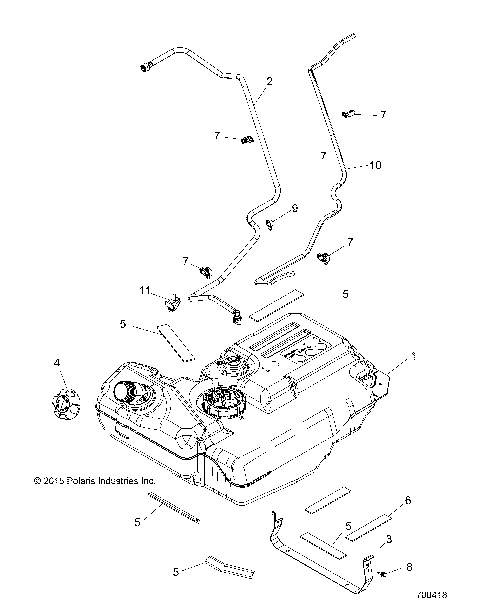 BODY, FUEL TANK - Z16VBE99AK/AW/AB (700418)