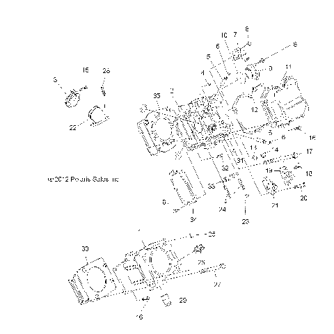 ENGINE, CYLINDER and HEAD - A12DH50AX/AZ (49ATVCYLINDER12SP500TRG)