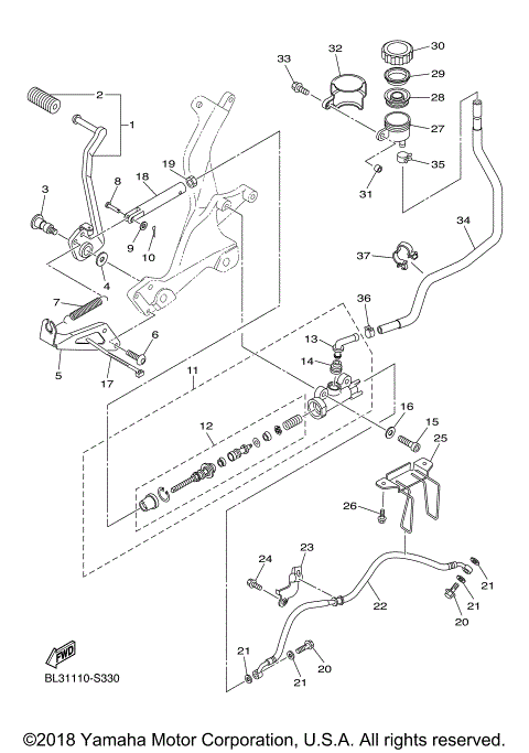 REAR MASTER CYLINDER