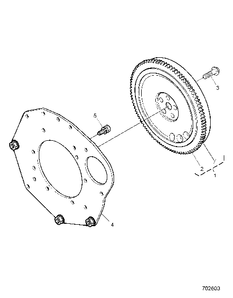 ENGINE, FLYWHEEL - R25RRED4JA (702603)