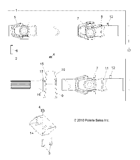 DRIVE TRAIN, FRONT PROP SHAFT - R14WH9EMD (49RGRSHAFTPROP11DCREW)
