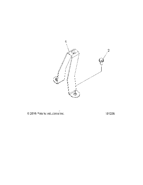 CHASSIS, FUEL TANK SUPPORT BRACKET - A19SDA57R1/SDE57R1 (101209)