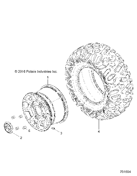 WHEELS, REAR - Z19VDE92AC/BC/AD/BD/AM/BM/LM/LAG/BG (701504)