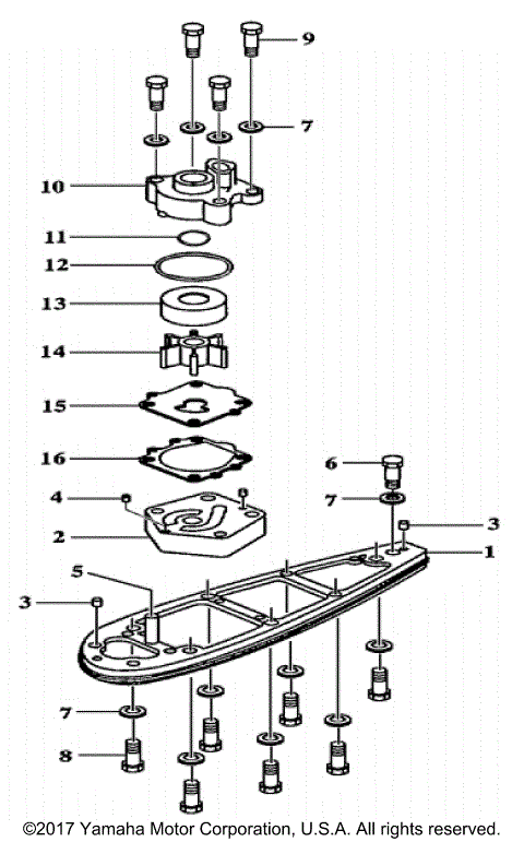 WATER PUMP ADAPTER F90LB