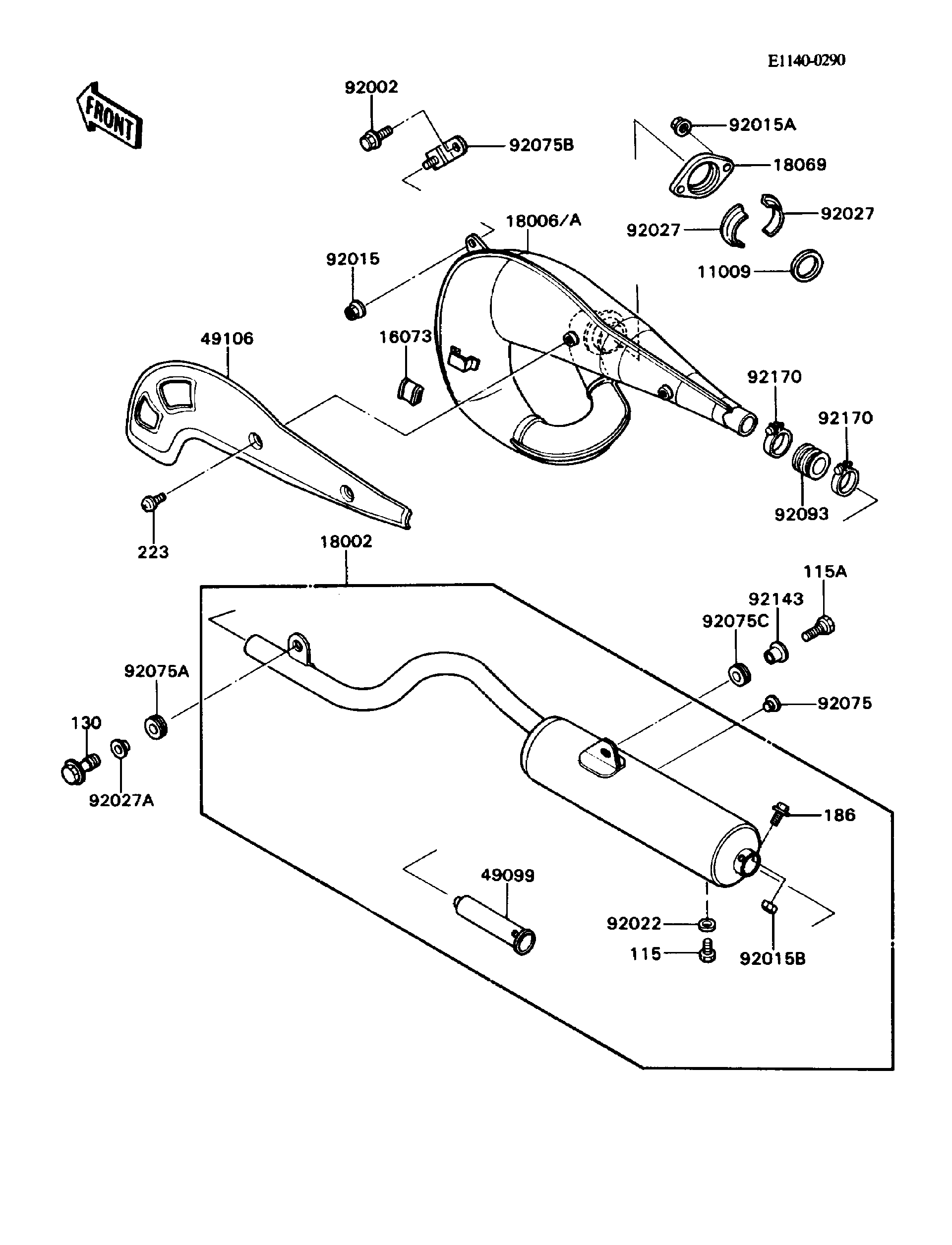 1990 Kawasaki Motorcycles Parts Diagrams | Crossbay