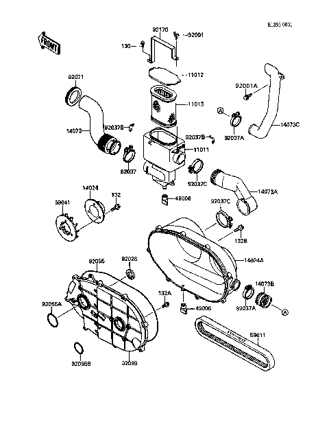 Converter Cover/Drive Belt