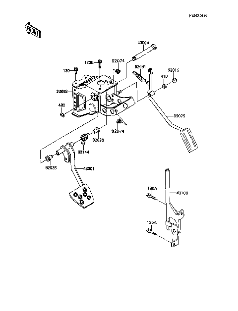 Brake Pedal/Throttle Lever