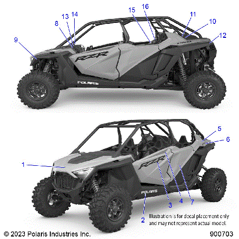 BODY, DECALS - Z24R4E92A/92B (900579)