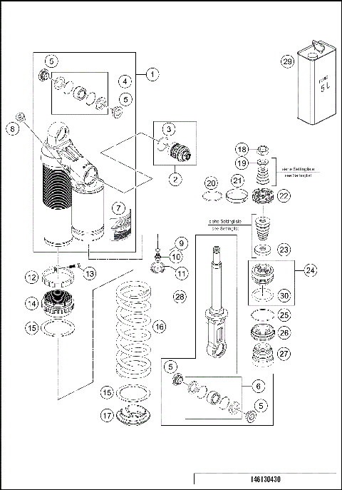SHOCK ABSORBER DISASSEMBLED